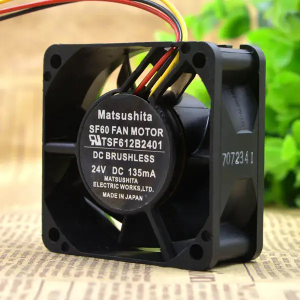 MATSUSHITA SF60 FAN MOTOR TSF612B2401 6CM 24V 135MA 6025 ventilátor