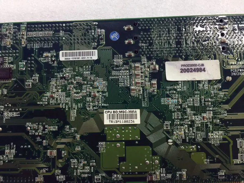 MSC-3685A motherboard with CPU RAM and FAN