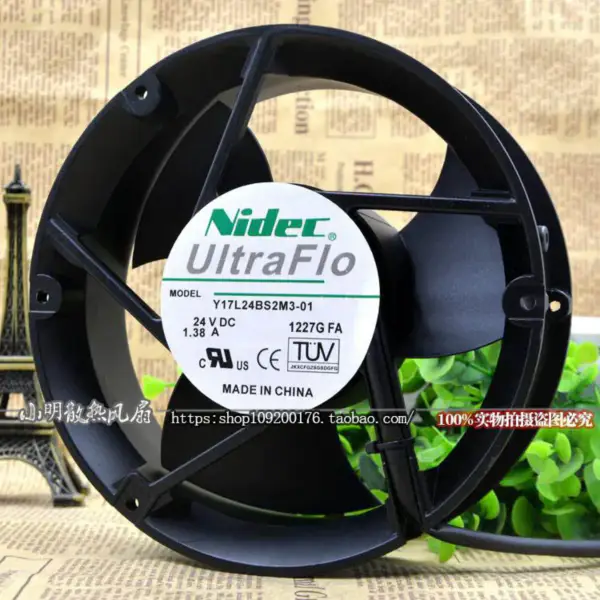 NIDEC Y17L24BS2M3-01 17251 24V 1,38A 17CM ventilátor