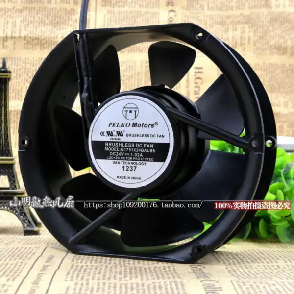 PELKO MOTORS G1751X24BALB6 24V 17250 24V 17CM ventilátor