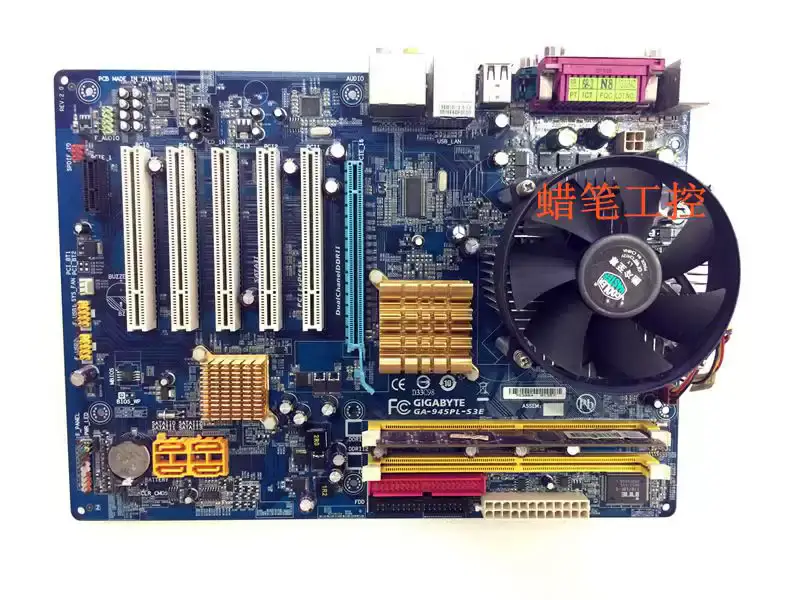 Průmyslová základní deska Gigabyte GA-945PL-S3E pro svářečky Základní deska s CPU RAM a ventilátorem