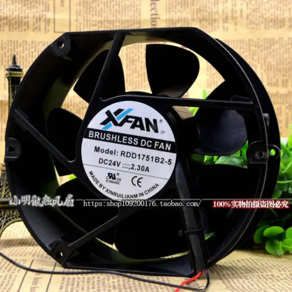 XFAN RDD1751B2-5 17251 24V 2,3A 17CM ventilátor