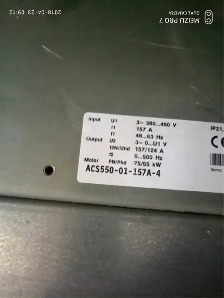 ABB ACS550-01-157A-4 75KW/55KW 380V