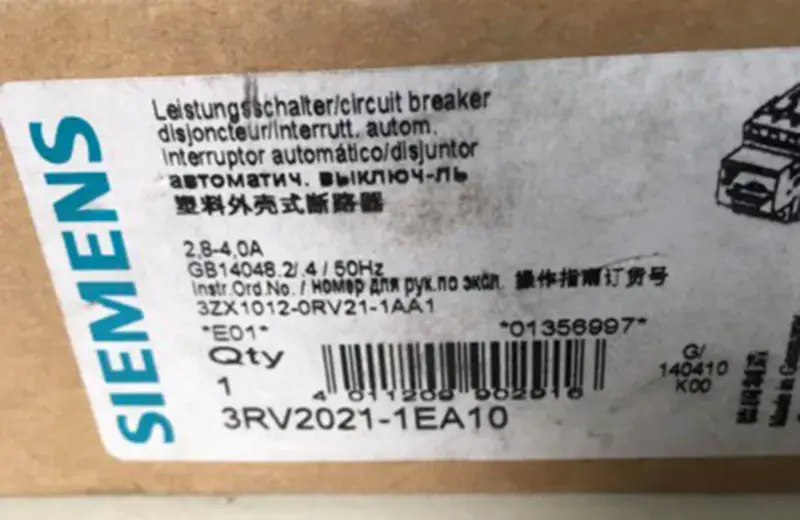 3RV2021-1EA10 Siemens