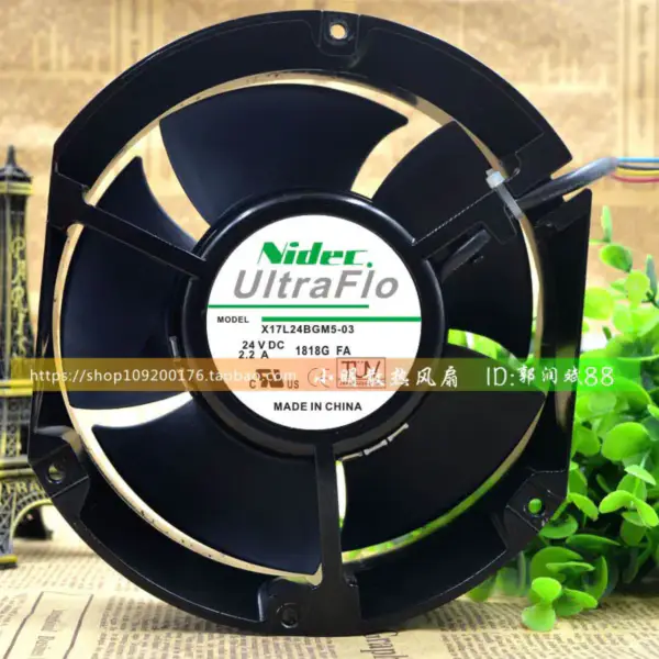X17L24BGM5-03 24V 2,2A NIDEC 172*150*51 ventilátor