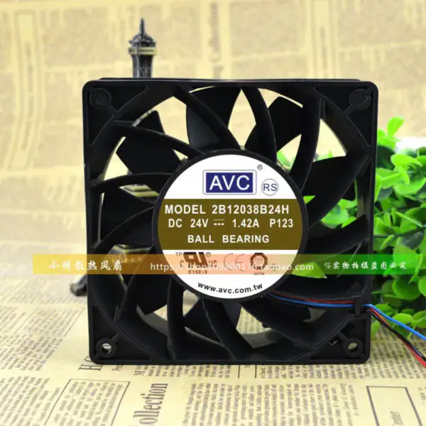 AVC 2B12038B24H 12038 24V 1,42A 12CM ventilátor