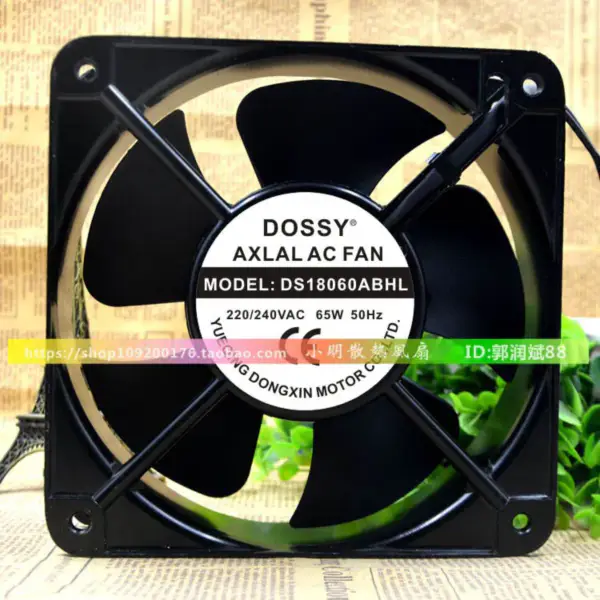 DOSSY DS18060ABHL 220V 380V 65W 18060 18CM ventilátor