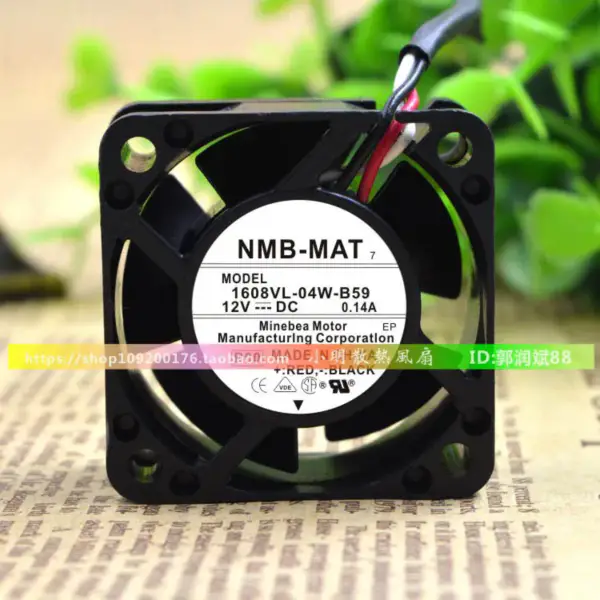 NMB-MAT7 1608VL-04W-B59 12V 0,14A 4CM 4020 1U ventilátor