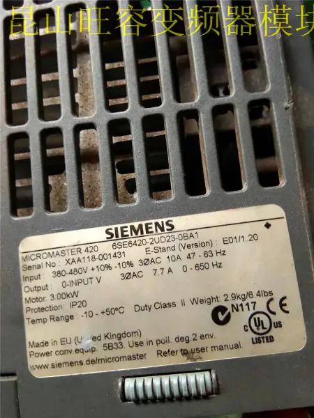 Siemens 6SE6420-2UC22-2BA0 2,2 kW 220V