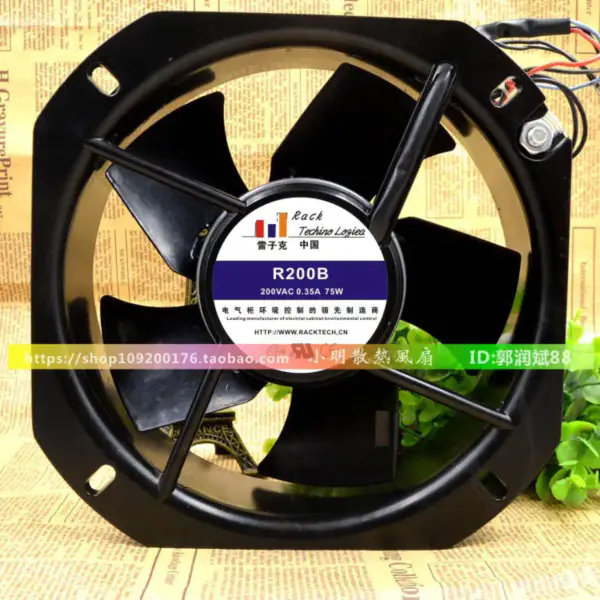 R200B 225*225*80MM 190MM AC230V 0,29A ventilátor 22580