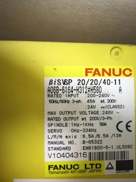 FANUC 15 A06B-6140-H011 2