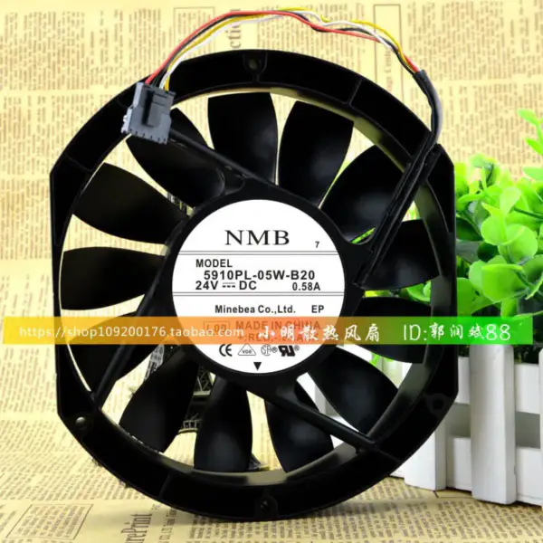 NMB 5910PL-05W-B20-L00 24V 0,58A 172*150*25MM ventilátor