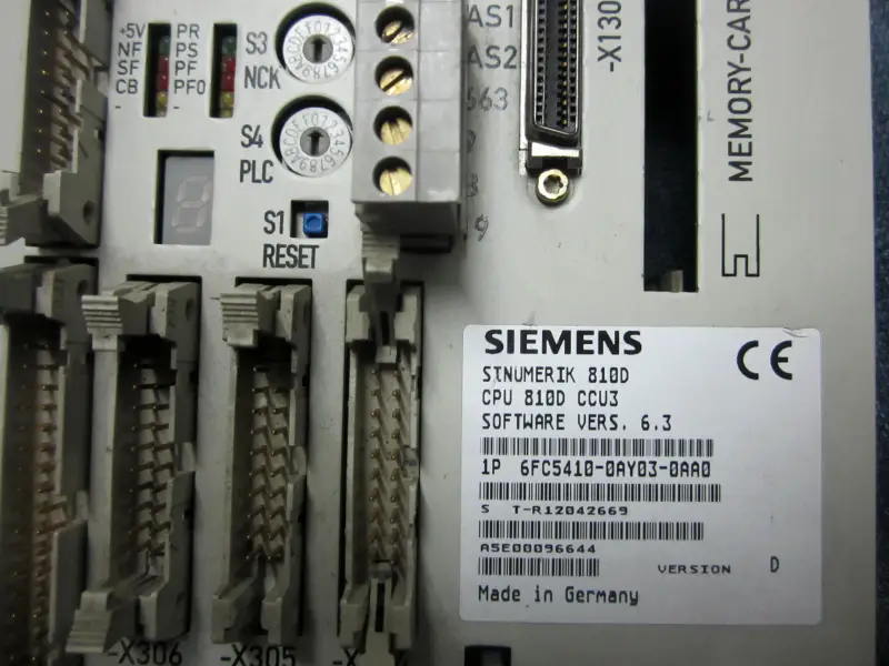 Siemens 6FC5410-0AY03-0AA0 CCU3 810D
