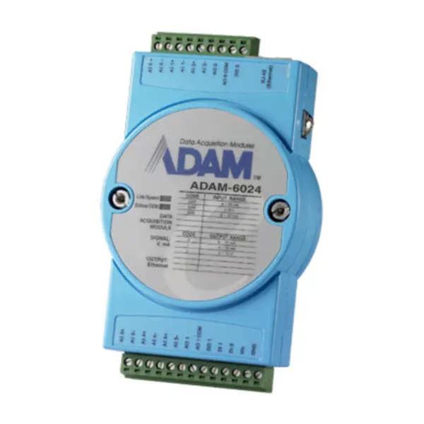 Advantech 12-ch izolovaný univerzální vstupně-výstupní modul Modbus TCP ADAM-6024-A1E IMPORTER