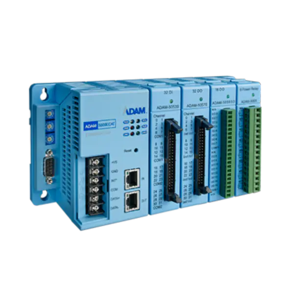 Advantech 4-slotový distribuovaný vysokorychlostní I/O systém pro EtherCAT ADAM-5000/ECAT-AE importér