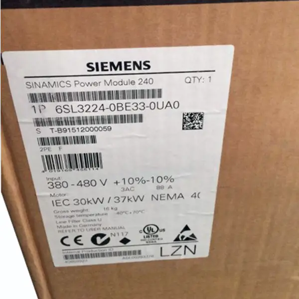 zcela nový výkonový modul 6SL3210-1SE12-2UA0 pro frekvenční měnič siemens