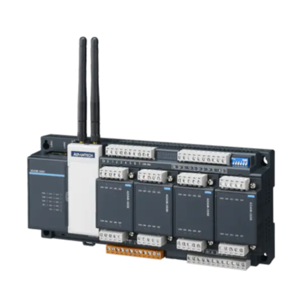 Advantech ADAM-3600 8AI / 8DI / 4DO / 4-slotová rozšiřující bezdrátová inteligentní jednotka RTU