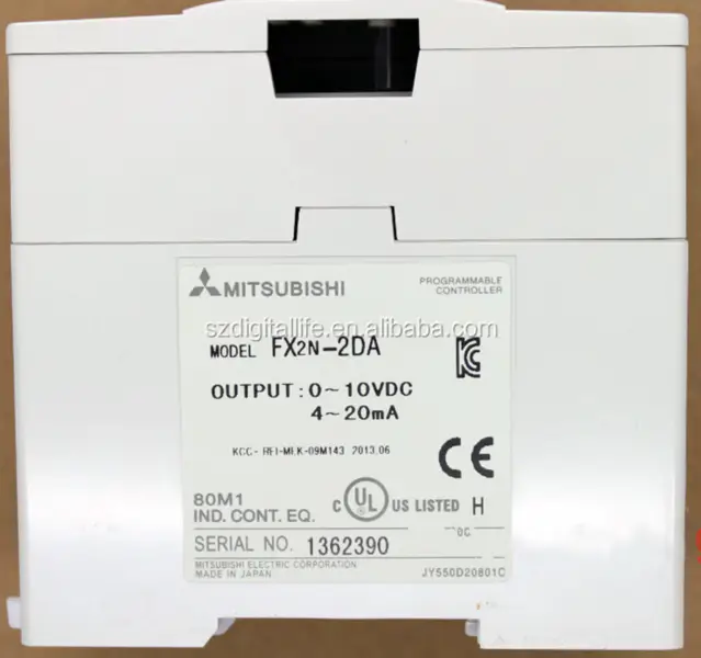 Špičková kvalita FX2N-2DA PLC Programovatelný logický regulátor plc s nízkou cenou