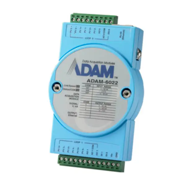 Advantech ADAM-6022-A1E Ethernetový dvousmyčkový PID regulátor