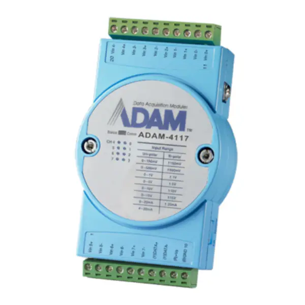 Robustní 8kanálový analogový vstupní modul s Modbusem Advantech ADAM-4117-B