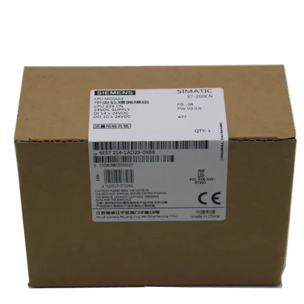 Siemens Simins Náhradní díly Simatic S7-200 Smart Analog CPU 224 CN Module S7 200 6ES7214-1AD23-0XB8
