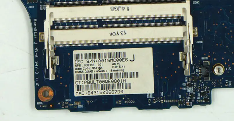 Základní deska HP 608365-001 envy 14