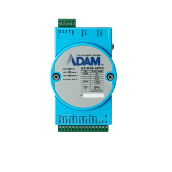 Advantech ADAM-6224-AE 4kanálový izolovaný analogový výstup Modbus TCP Module