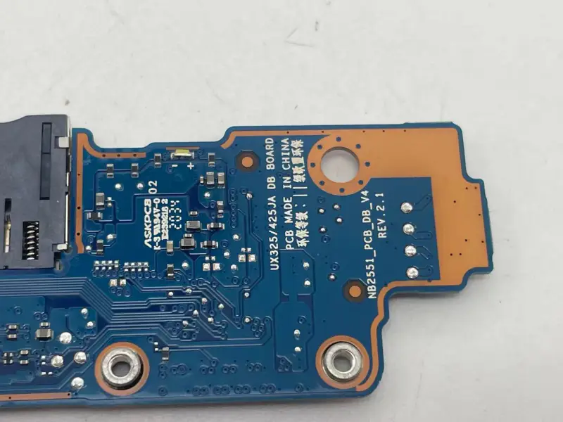 Asus ZenBook 13 14 UX325JA UX425JA UX425IA Karta SD Deska rozhraní USB 60NB0OY0-IO1020 60NB0RT0-IO1010