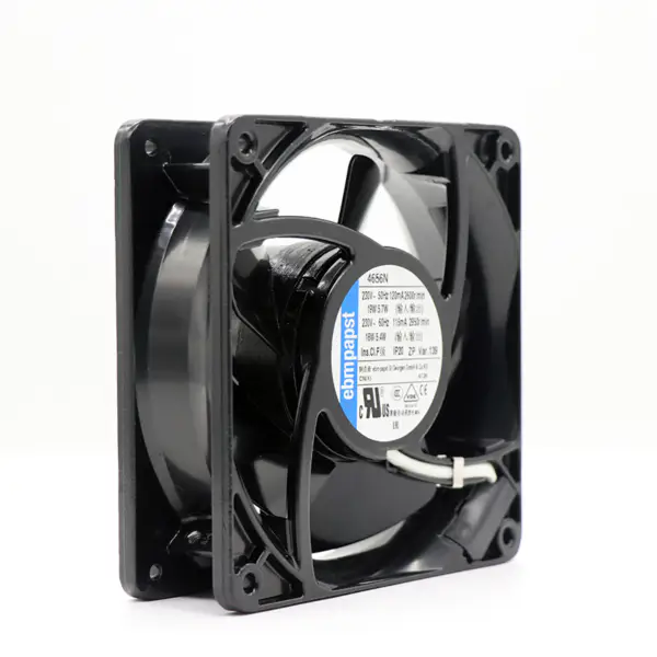 Ebmpapst 4656N 12038 230V průtok AC Axiální větrná energie průmyslový elektrický větrný kruh Chladicí ventilátor skříňka