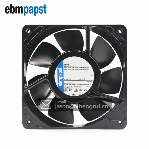 230V 8/9W 12025 12CM axiální ventilátor s vysokou teplotní odolností mechanický 9956 Ebmpapst chladicí ventilátor