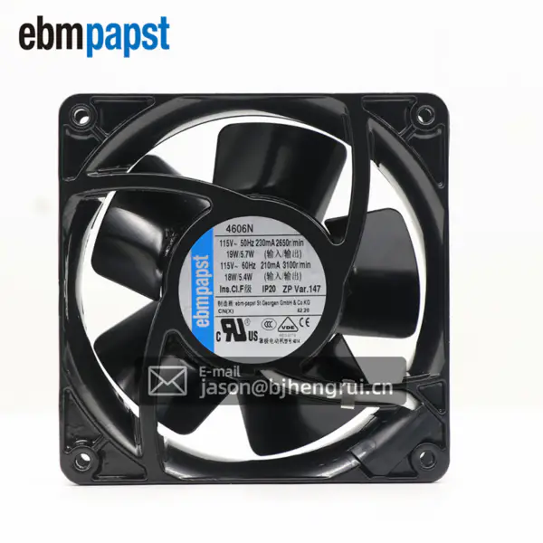 12038 180m3/h 115V 18W 4606N UPS Napájecí síťová skříň Vyhrazený trubkový axiální celokovový chladicí ventilátor