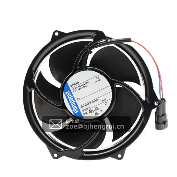6314HR-900 6314HR 17CM se zástrčkou 17251 24VDC 36W Siemens invertorový motor ventilátoru odsávání chladiva