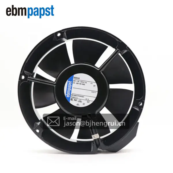 Originální nový Ebmpapst 6224N 24V 710mA 18W 172*51mm DC axiální ventilátor ABB Inverter Cooling Fans