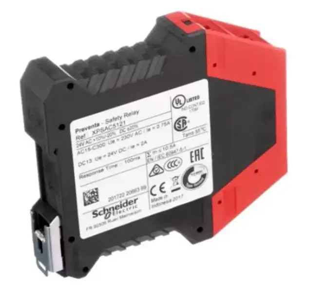 Schneider Monitoring 24V AC DC XPSAC5121 Bezpečnostní relé nouzového zastavení
