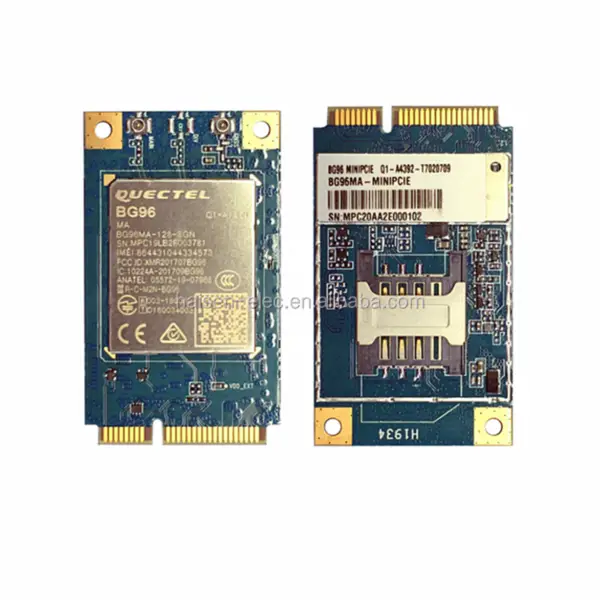 Modul LTE Cat M1/Cat NB1/EGPRS QUECTEL s globálním pokrytím BG96 Mini PCIe se slotem pro SIM kartu