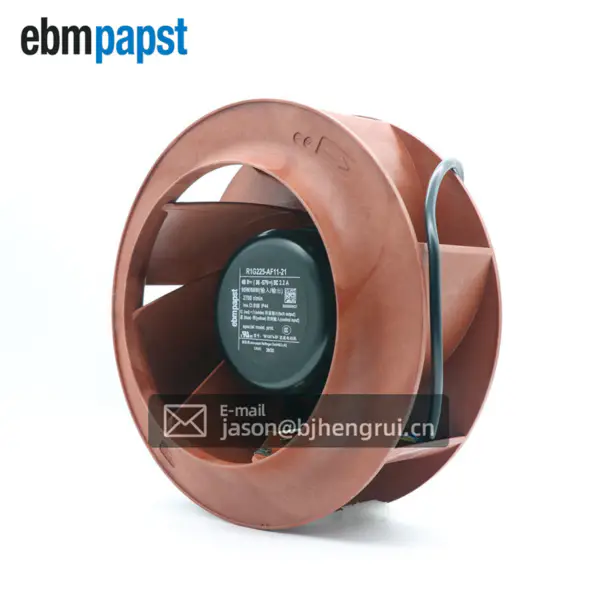 Ebmpapst R1G225-AF11-21 225mm 95W 2.2A EC zpětně zakřivený odstředivý ventilátor do síťové skříně
