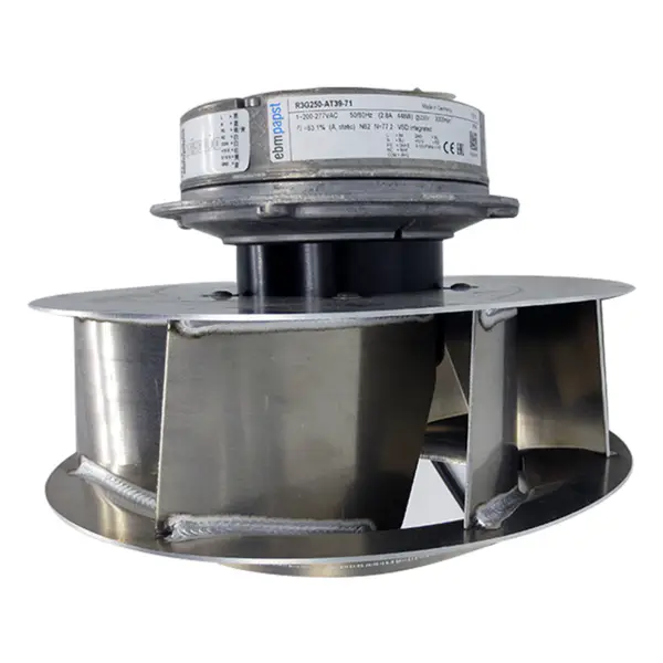 Ebm papst EC230V 448W 2.8A 3000 ot/min R3G250-AT39-71 ventilátor R3G250-AD63-22
