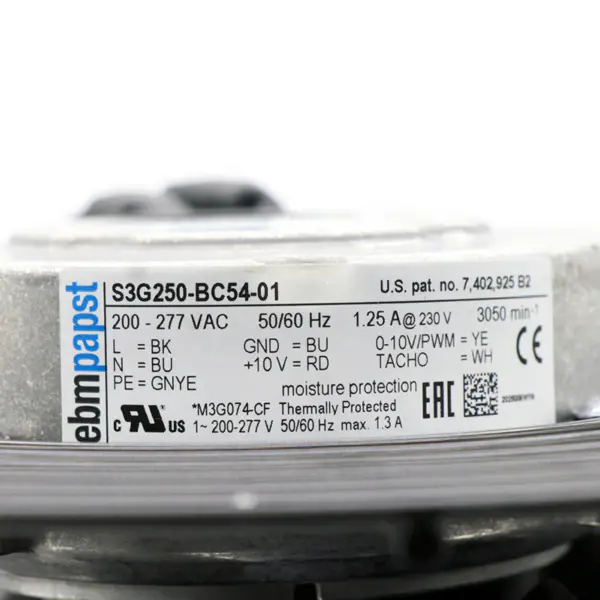 Ebmpapst S3G250-BC54-01 Ventilátor