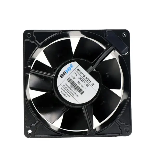 127x127x38mm 24VDC 160CFM 24VDC 12W invertorový ventilátor W2G115-AG71-12 Ventilátory DC Tubeaxial Fan