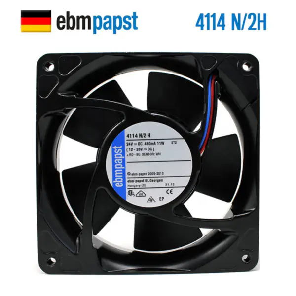 Ebm papst 4114N/2H 4114N/2H6P 120*120*38mm 24V 11W Axiall Fan Inverter fan Used for Medical Instrument 4114N/2H3P-309