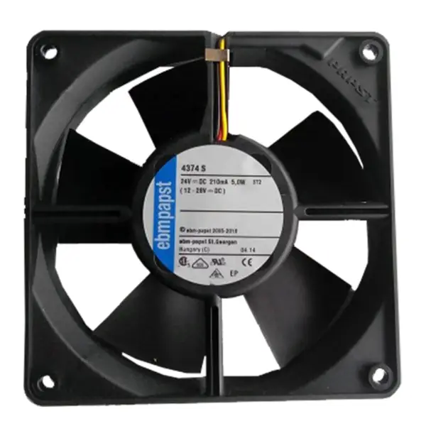 Velikost 120 x 120 x 32 mm 24 V DC průtok vzduchu 169,9 m3/h 4374S ebmpapst chladicí ventilátor