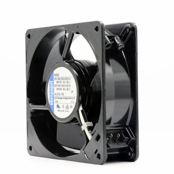230V 120mA Celokovový ventilátor odolný vůči vysokým teplotám Ebmpapst 4656Z 12038 Axiální chlazení skříně