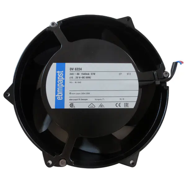 172x51mm DV6224 ebmpapst Skříňový chladicí ventilátor 37W 24V 1,54A DC axiální ventilátor DV6224TDA