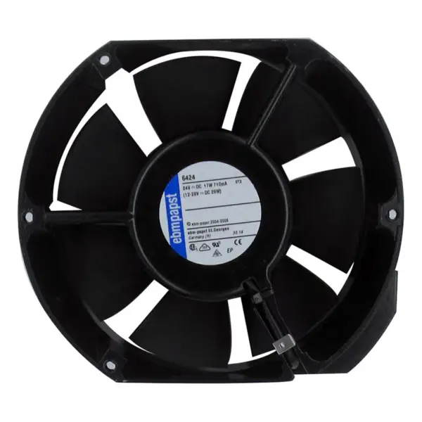 Velikost 150 x 172 x 51 mm 24 V DC Průtok vzduchu 410m3/h 3400 ot/min 6424 Ebm Papst Inverter Cooling Fan