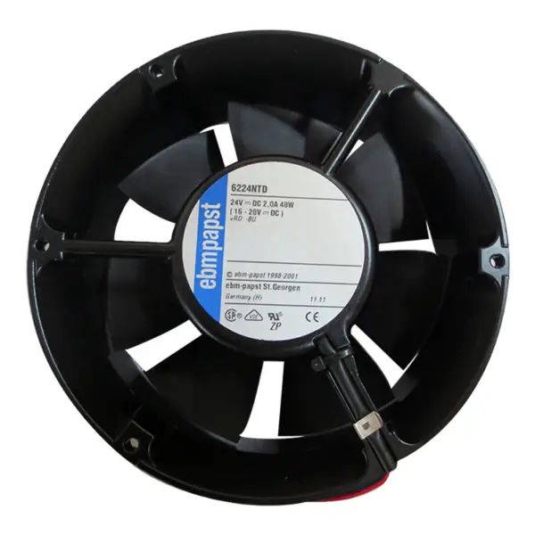 ebmpapst 6224NTD 17251 24V2,0A velký objem vzduchu celokovový axiální ventilátor