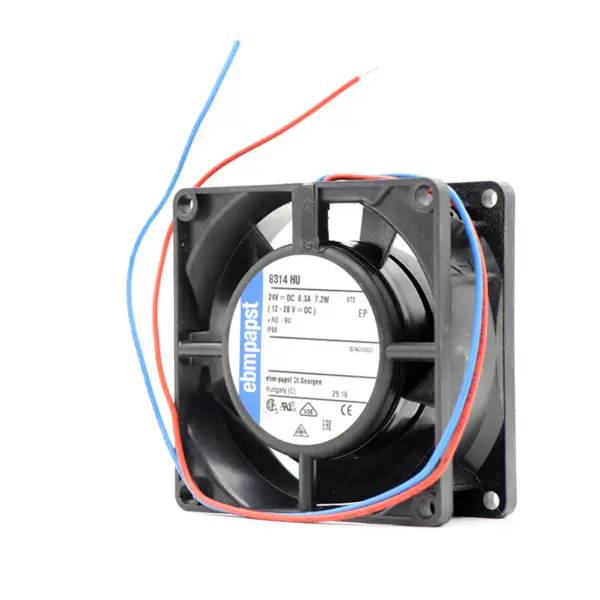 8314HU ebmpapst ventilátor 8032 24V 6W 8cm Invertorový chladicí ventilátor Chladicí ventilátor s variabilním pádlovým regulátorem