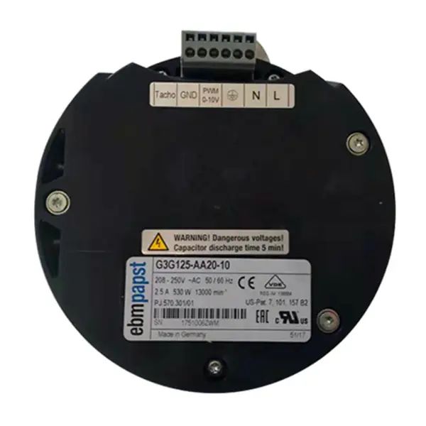 Ventilátor Ebmpapst G3G125-AA20-10/01 větrné čerpadlo vyhrazené odstředivý ventilátor dmychadlo