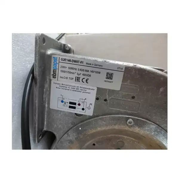 G2E146-DW07-10 140W 0,62A Ventilátor chlazení motoru s roztečí 0,62A Ebmpapst