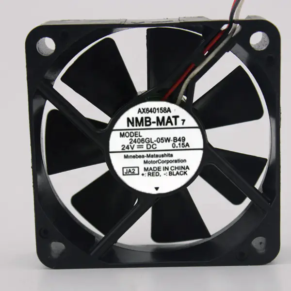 NMB 6015 6CM 24V 0.15A 2406GL-05W-B49 Chladicí ventilátor měniče s dvojitými kuličkami