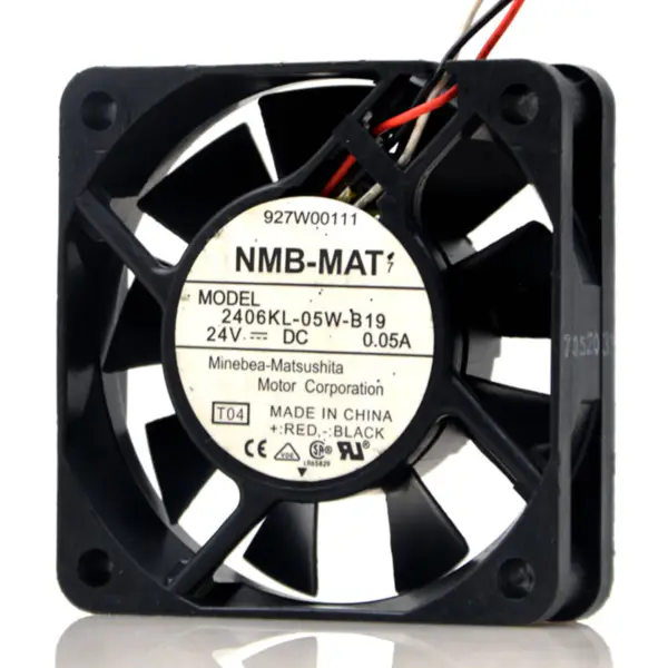 Originální ventilátor chlazení měniče NMB 6015 2406KL-05W-B19 DC24V 0.05A 6cm